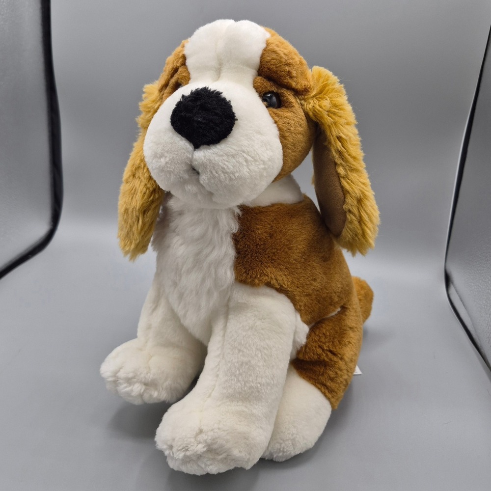 Chosun International Cocker Spaniel Dog Plush Brown White Floppy Ears 12 in Toy